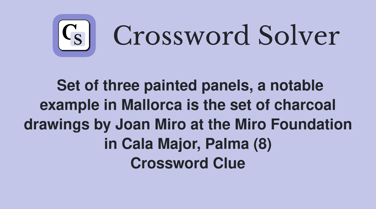 Set of three painted panels, a notable example in Mallorca is the set